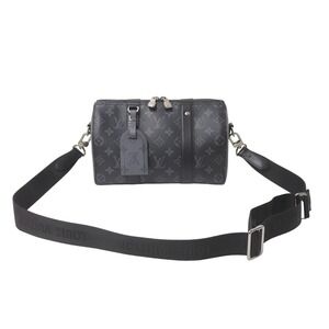 LOUIS VUITTON City Keepall Shoulder Bag Monogram Eclipse Black Canvas